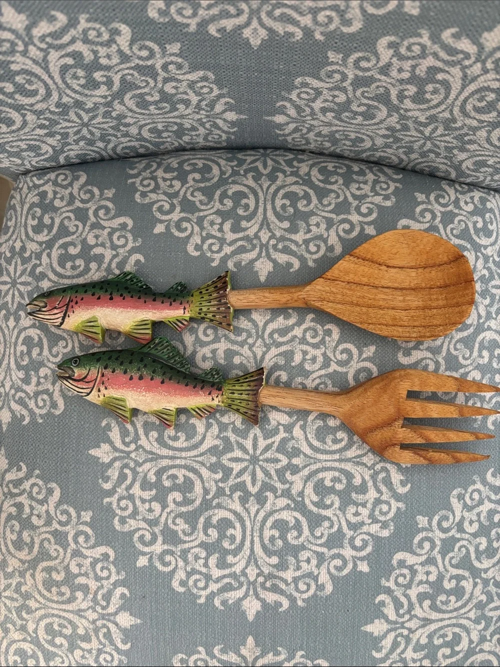 Fish salad for and spoon